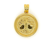 Life Elephant Engraved Pendant