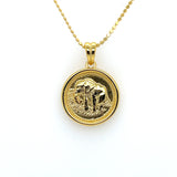 Life Elephant Engraved Pendant