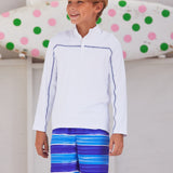 Boys San Sebastian Stripe Swim Trunk