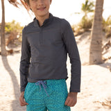 Boys Grey Sport Zip Top