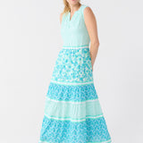 Rosemary Beach Sleeveless Tiered Maxi Dress