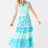 Rosemary Beach Sleeveless Tiered Maxi Dress
