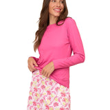 Magenta Long Sleeve Performance Top