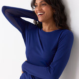 Navy Long Sleeve Performance Top