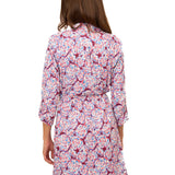 Camden Peony Button Down Shirt Dress
