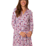 Camden Peony Button Down Shirt Dress