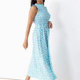 Rosemary Beach Smocked Maxi Dress