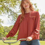 Copper Long Sleeve Top