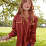 Copper Long Sleeve Top