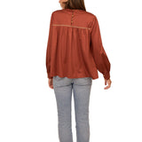 Copper Long Sleeve Top