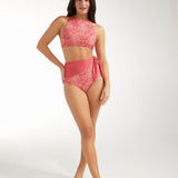Felicity High Neck Reversible Racerback Bikini Top