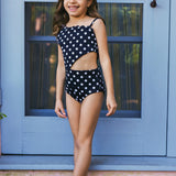 Little Becky Cut Out One Shoulder One-Piece Swimsuit