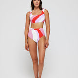 Lauren Square Neck Two-Piece Bikini Top in Pucci