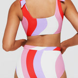 Lauren Square Neck Two-Piece Bikini Top in Pucci