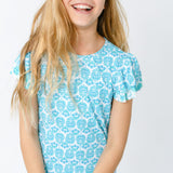Girls Rosemary Beach 3-Piece Short Sleeve Rashguard Set