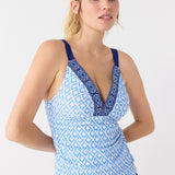 Seaside Embroidered Tankini Top
