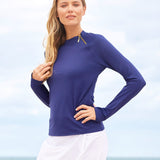 Navy Zipper Rashguard