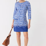 Seaside Floral Cabana Shift Dress
