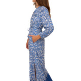 Seaside Floral Button Down Maxi Dress