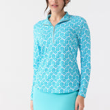 Rosemary Beach 1/4 Zip Sport Top