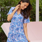 Palm Beach Short Sleeve Tiered Dress