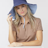 Navy Reversible Wide Brim Sun Hat