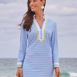 Seaside Pique Tunic Dress