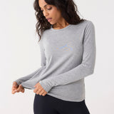 Grey Bamboo Long Sleeve Top