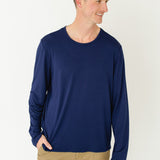 Navy Bamboo Long Sleeve Sun Shirt