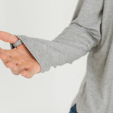 Grey Bamboo Long Sleeve Sun Shirt