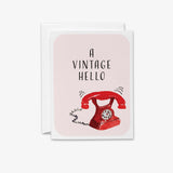 A Vintage Hello Telephone Greeting Card