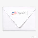 American Flag Return Address Labels