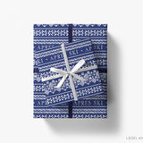 Après Ski Blue Sweater Gift Wrap