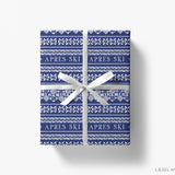 Après Ski Blue Sweater Gift Wrap