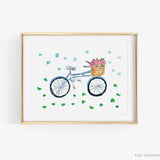 Bicycle Confetti Art Print