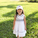 American Flag Bow Baseball Hat (Girls)