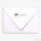 Black Bow Return Address Labels