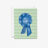 Blue Ribbon #1 Dad Card