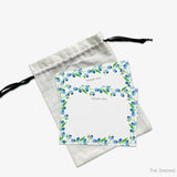 Blueberry Personalized Flat Notes