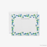 Blueberry Personalized Flat Notes
