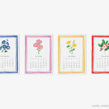 Botanical Birth Month Flower 2025 Watercolor Desk Calendar