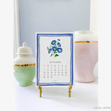 Botanical Birth Month Flower 2025 Watercolor Desk Calendar