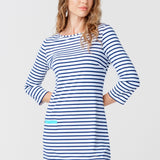 Navy Stripe Cabana Shift Dress