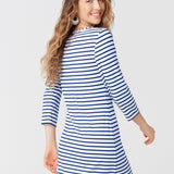 Navy Stripe Cabana Shift Dress