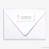 Candy Cane Return Address Labels