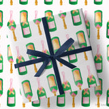 Champagne Bottle Gift Wrap
