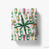 Champagne Bottle Gift Wrap
