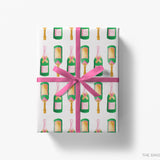 Champagne Bottle Gift Wrap