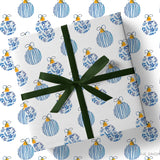 Chinoiserie Ornaments Christmas Gift Wrap