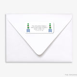 Christmas Topiary Return Address Labels